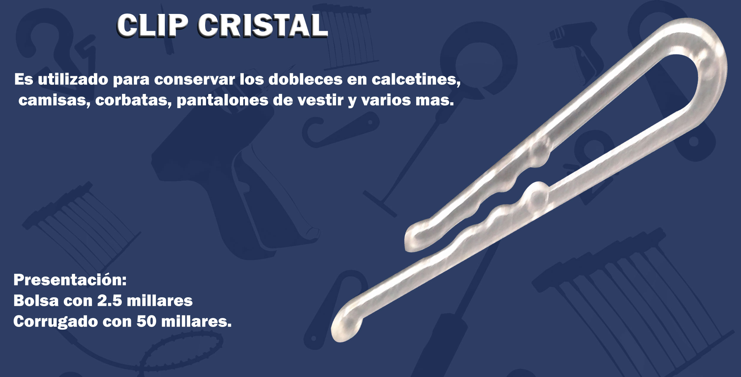 clip cristal